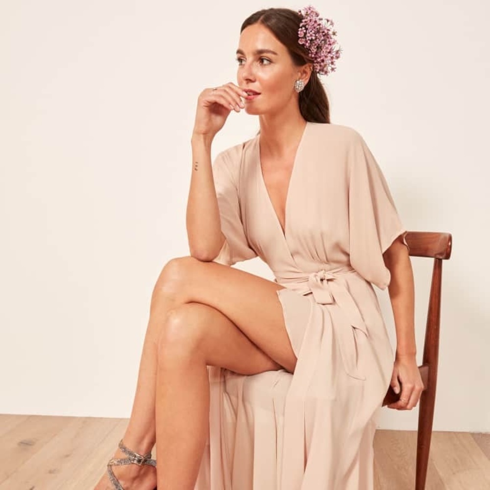 Reformation Winslow Wrap Dress